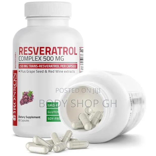 Resveratrol 500 Complex Standardized Trans-Resveratrol · Photo 1