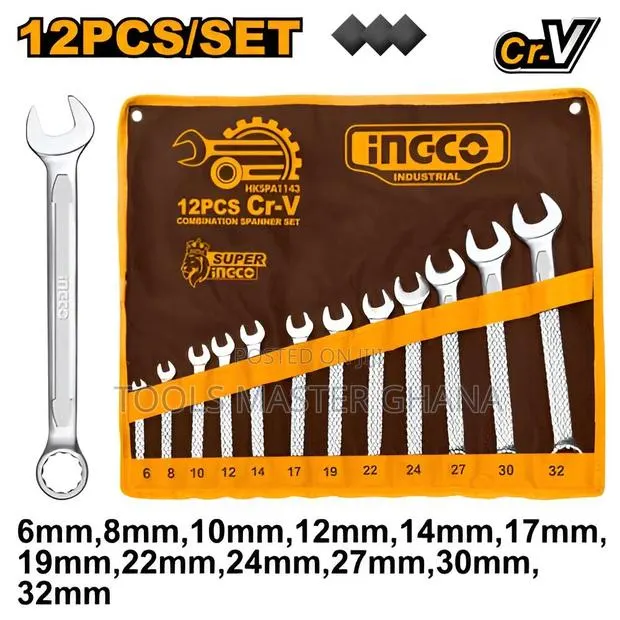 12pcs Double Open End Spanner Set - Hkspa2142 · Photo 1