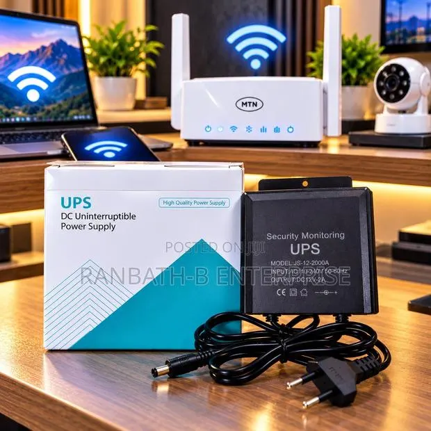 DC 12V 2A UPS for Home Internet Routers and Networking Devices · Photo 1