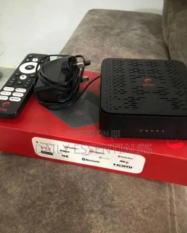 Airtel Android Tv Box With Remote – Brand New · Photo 1
