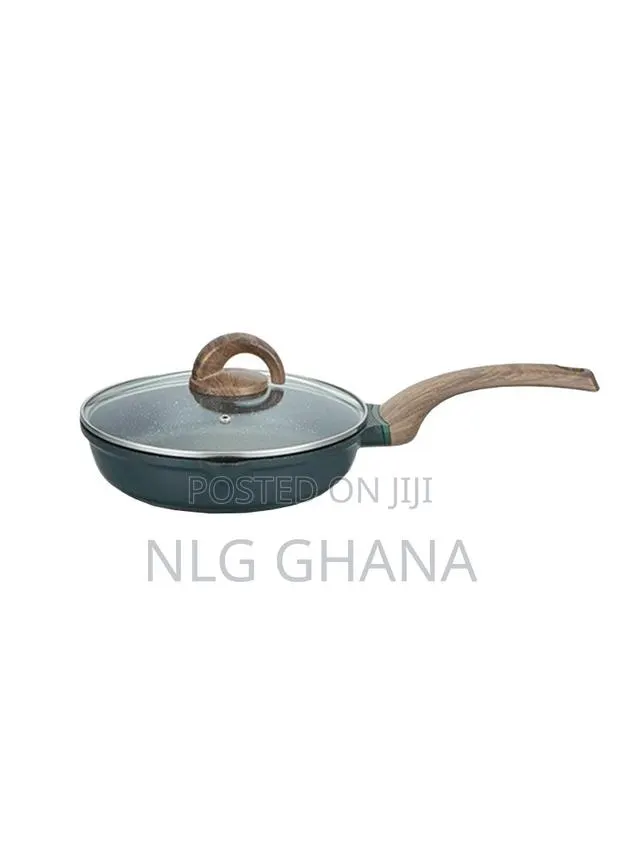 9.4inch 2l Marble-Coating Frypan With Wooden Handle. Ghx2320 · Photo 1