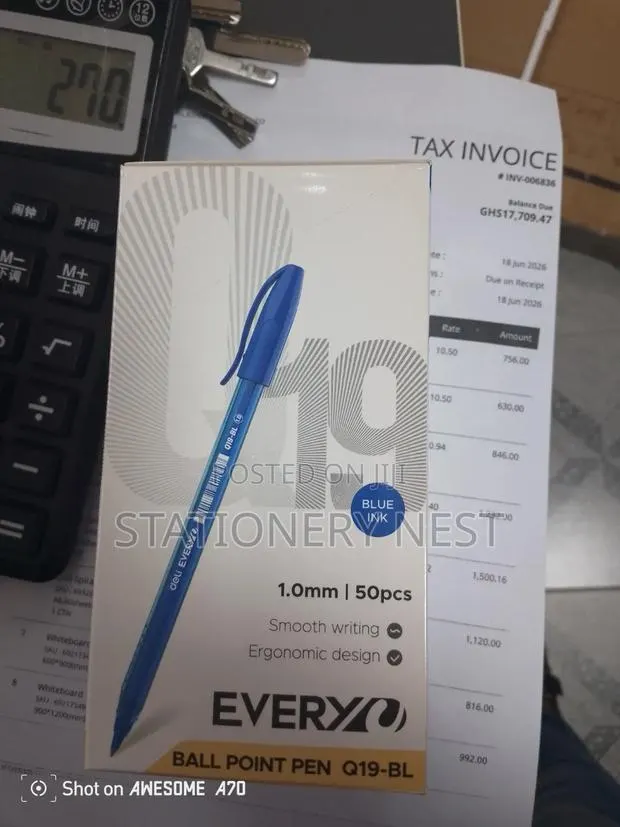 Deli Every Ball Pen Q19- Blue · Photo 1