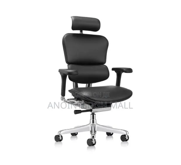 Executive Comfort Faux Leather Swivel Chair - Black · Photo 1