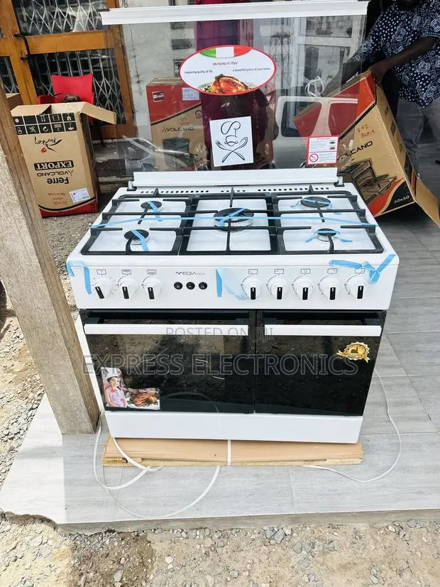 Best Buy for Less Midea Tech White Gas Cooker 5b 60/90 · Photo 1