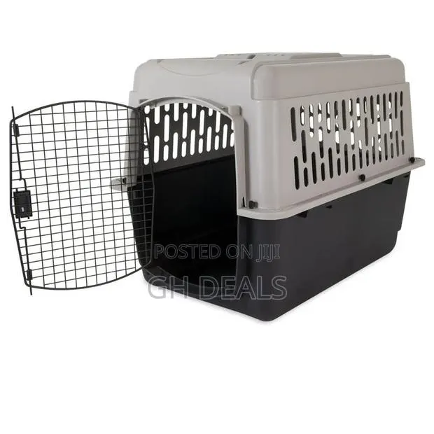 Dog Crate, Plastic Travel Pet Carrier for Pets 50-70 Lb · Photo 1