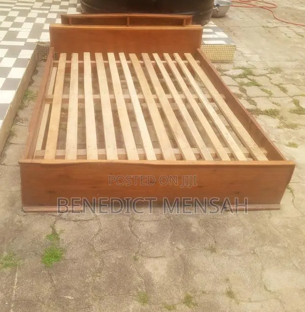 Wooden Standard Double Bed Size Bed Frames With Slabs · Photo 1