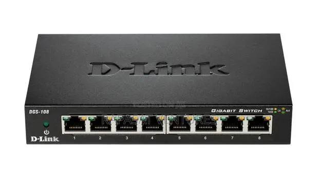 D-Link 8-Port DGS-108 Gigabit Unmanaged Metal Desktop Switch · Photo 1