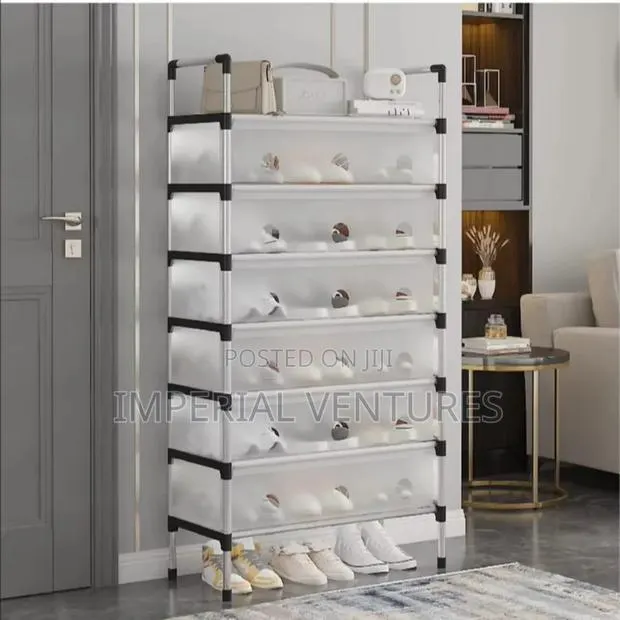 Metallic Dust Proof Shoe Rack · Photo 1