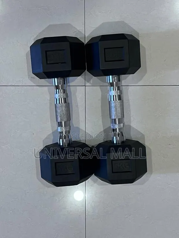 5kg Metal Dumbbells (Pair) · Photo 1