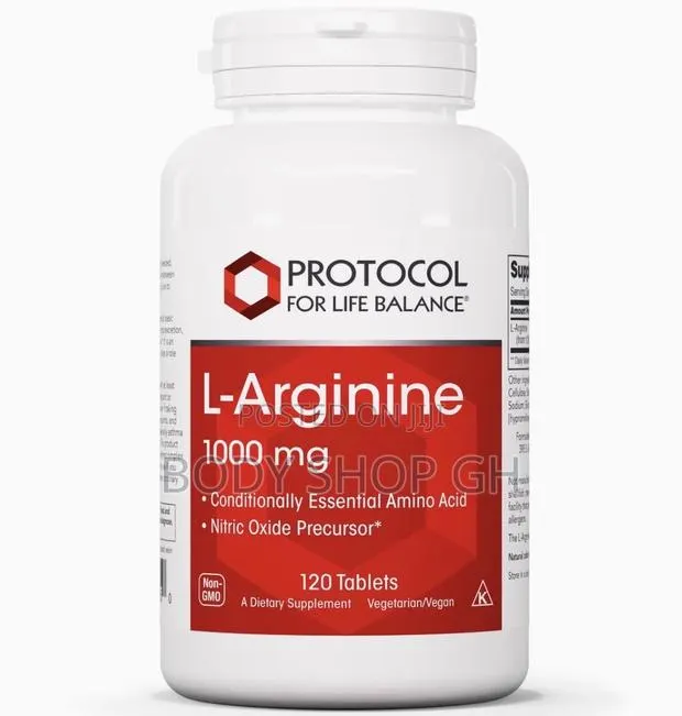L-Arginine 1,000mg - Amino Acid - 120caps [ Nitric Oxide Booster ] · Photo 1