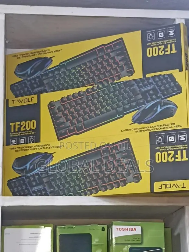 T-Wolf Tf200 RGB Gaming Keyboard –Led Lights, Brand New · Photo 1
