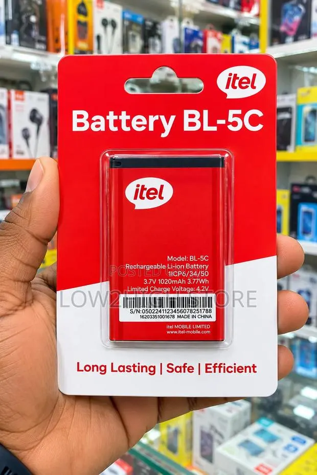 Itel BL-5C Rechargeable Li-Ion Battery - 1020mAh, 3.7V · Photo 1