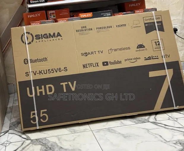 Lastest 55 Inch Smart Sigma Sig-Ku55v6-S Frameless Tv · Photo 1