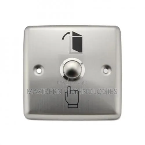 ZKTeco EX-801B Metal Push Exit Button for Access Control · Photo 1