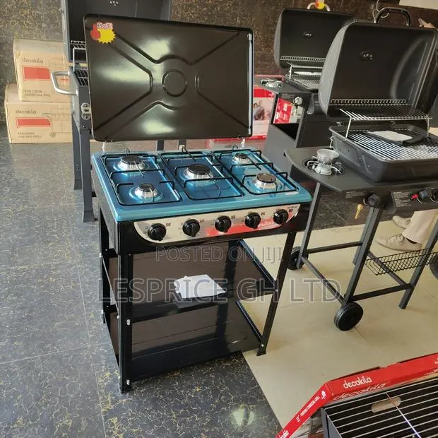Great Performance Yet Very Affordable 5 Burner Gas Stove With Shelf · Photo 1