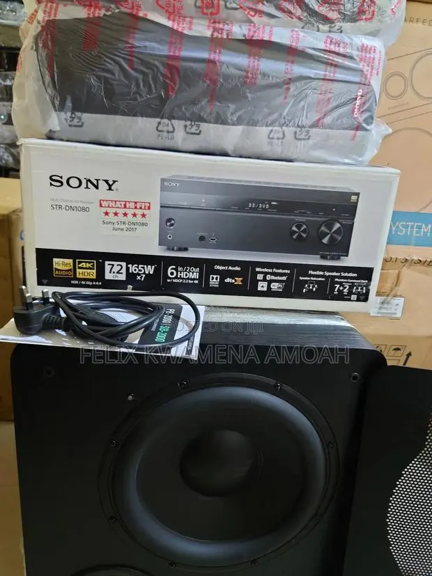 Sony Strdn1080 7.2 Ch Dolby Atmos Receiver + Atmos SPKS + SVS 12" Sub