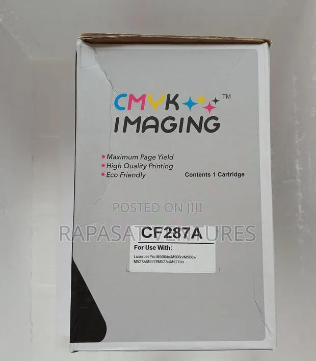 CMYK 87A Black Toner Cartridge, CF287A · Photo 1