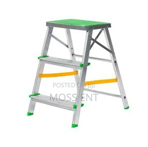 Ferral 2 Steps Ffoldable Ladder Aluminium Green - Fer-02293 · Photo 1