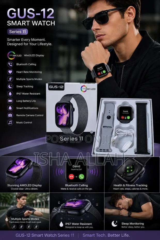 Series 11 Smart Watch – Touch Screen | Bluetooth | Stylish Design · Photo 1