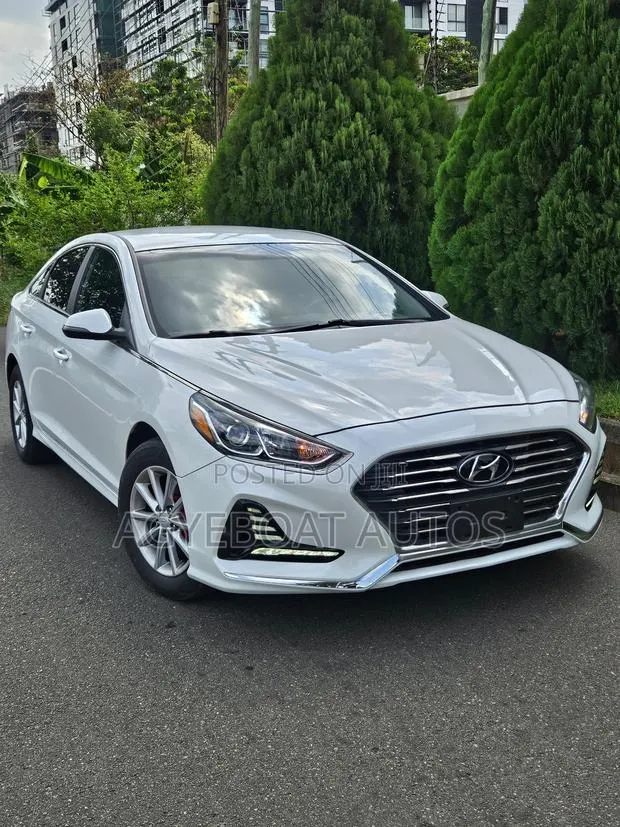 Hyundai Sonata 2018 White · Photo 1