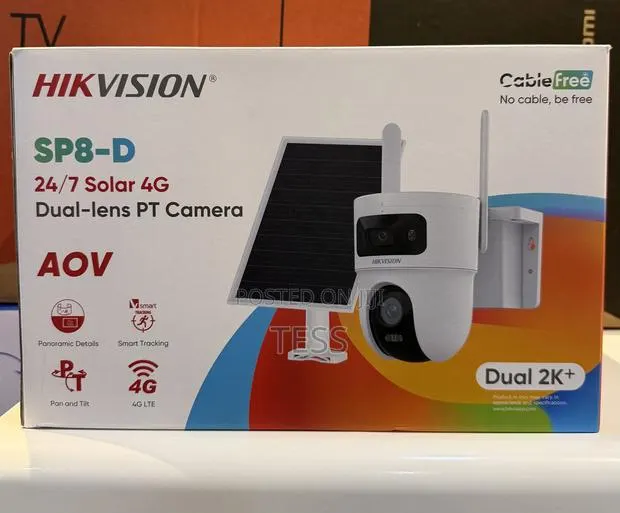 Hikvision Sp8 Solar 4g Camera Dual Lens Full Color Aov Ds-2cfsp8-D/4g · Photo 1