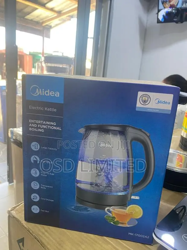 Midea 1.7L Transparent Glass Electric Kettle (Mk-17go2a2) · Photo 1