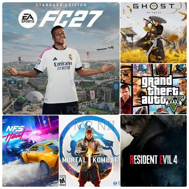 (NOT CD) Fc 27 Offline Bundle (Ghost of Yotei and Other Games Ps5) · Photo 1