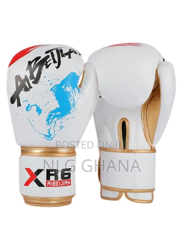 8oz Pu Leather Boxing Gloves Breathable Mma Muay Thai. Tvx28960 · Photo 1