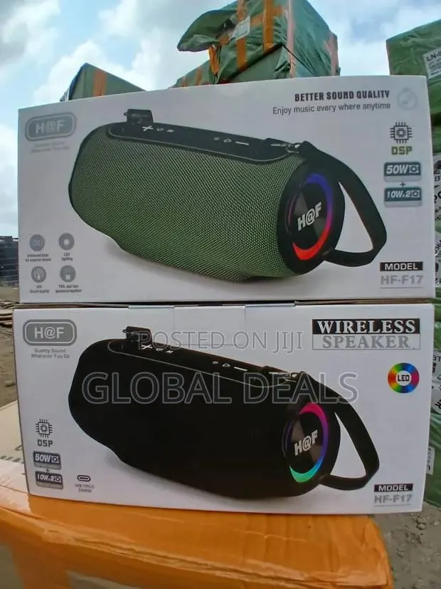 H at F HF-F17 Wireless Speaker 60W (50W+10W) - Portable Bluetooth Speaker · Photo 1