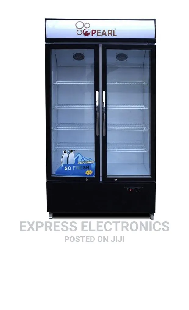 Double Door Display Fridge PVC 424-2B.Peael White · Photo 1
