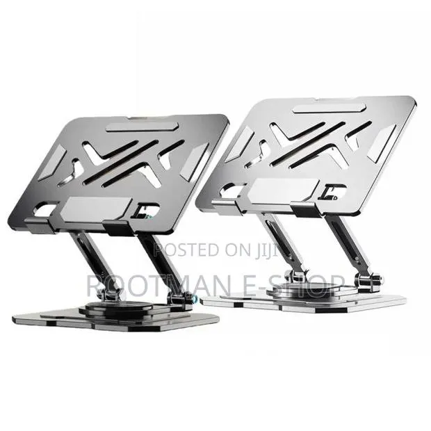 Foldable Rotating Metal Stand For Tablets And Laptops With Ventilation · Photo 1