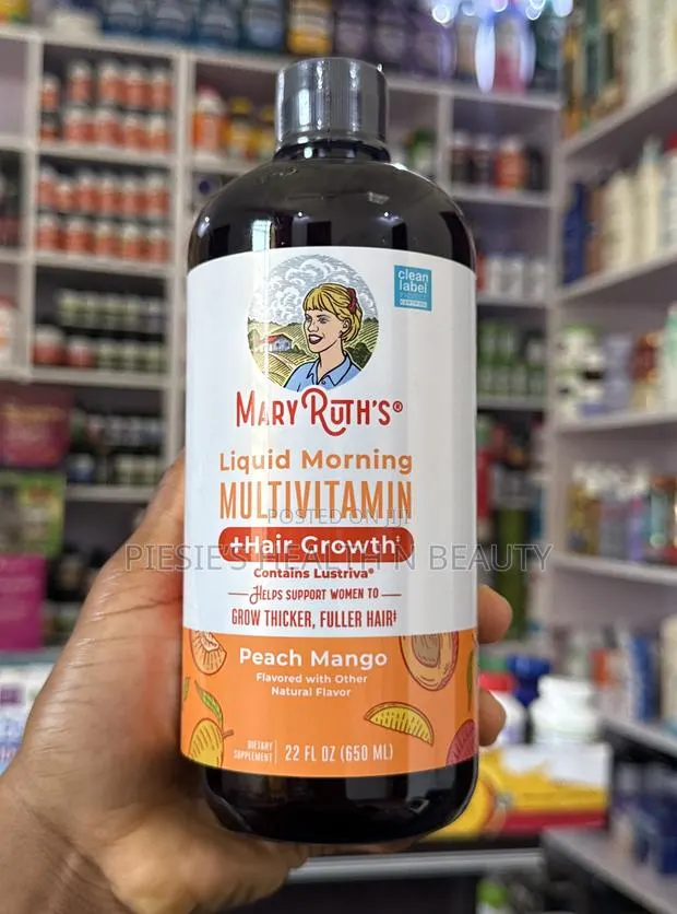 MaryRuth's Liquid Morning Multivitamin + Hair Growth, Mango 650ml · Photo 1