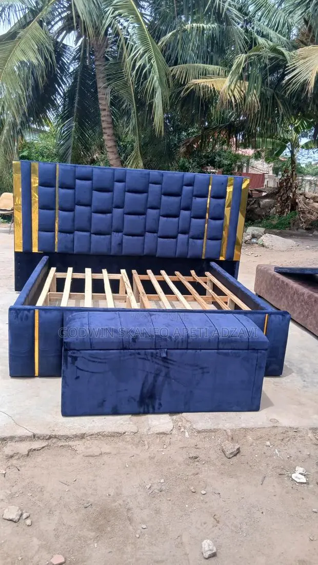 Queen Size Bed Frame and Ottoman Available · Photo 1