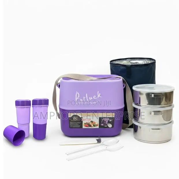 Potluck Lunch Box Set – Durable, Thermal Portable · Photo 1