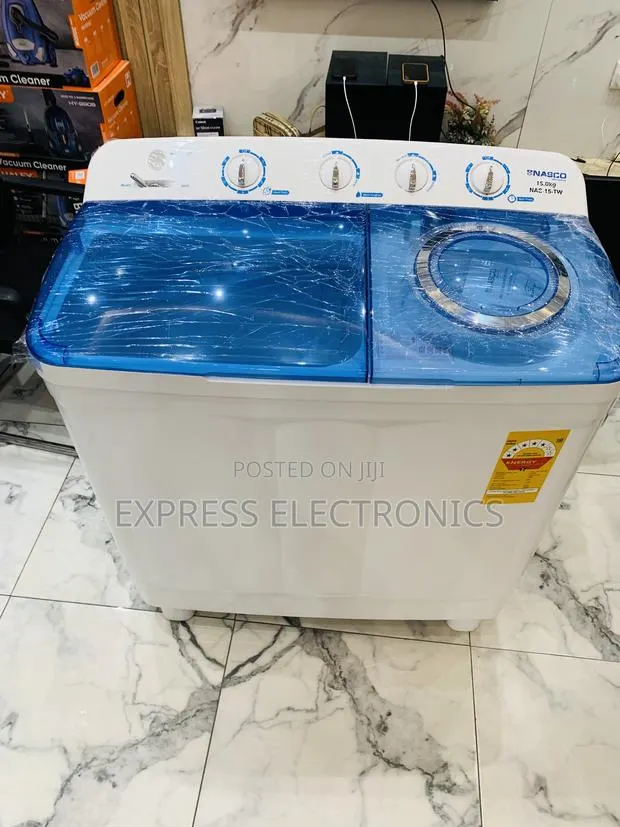 Call and Order for Semi Automatic Wm Topload Twintub Nasco 15kg Of · Photo 1