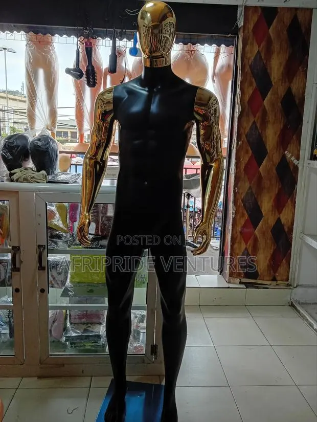 Black Fibre Male Full Body Mannequin · Photo 1