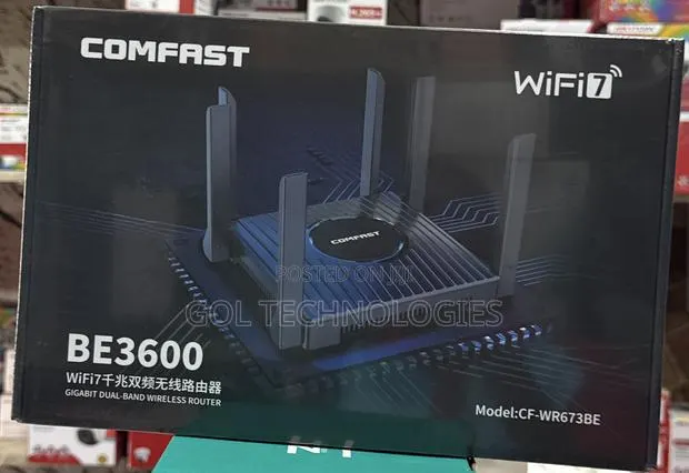 Comfast Be3600 Wifi7 Gigabit Dual-Band Wireless Router Cf-Wr673be · Photo 1