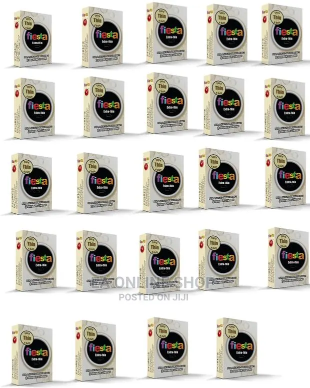 Fiesta Condoms Extra Thin Box - 24 Packs of 3 in 1 · Photo 1