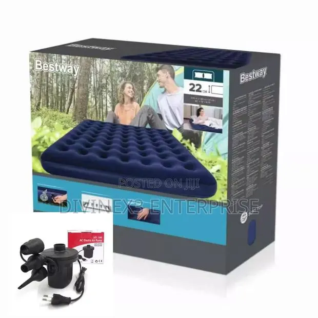 Queen Size Air Mattress With Electric Pump · Photo 1