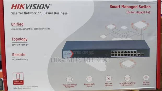 Ds-3e1518p-Ei=16 Port Gigabit Smart Poe Switch · Photo 1