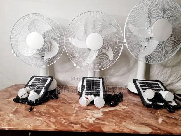 Rechargeable Fan With Solar Panel · Photo 1