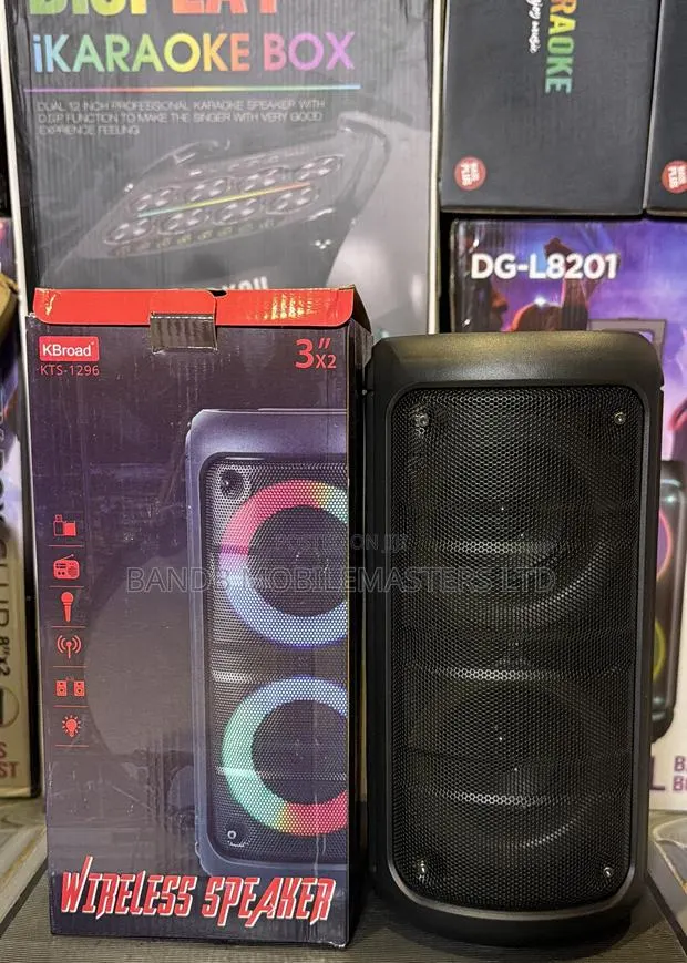 KBroad Wireless Speaker –Bluetooth, FM, USB, TF, RGB Lights · Photo 1