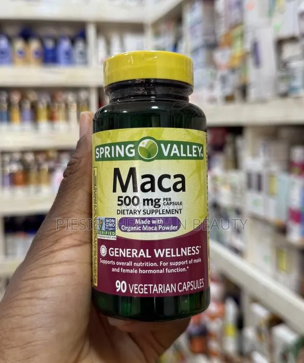 Spring Valley Maca Root 500mg Capsules for Men and Women, 90 Capsules · Photo 1