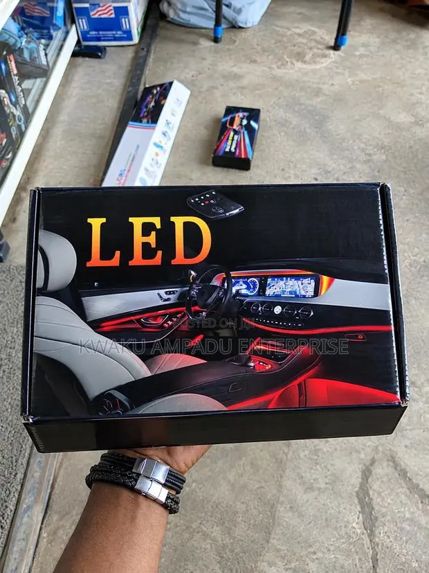RGB Fiber Car Ambient Light Kit – Multicolor LED With Remote Control · Photo 1