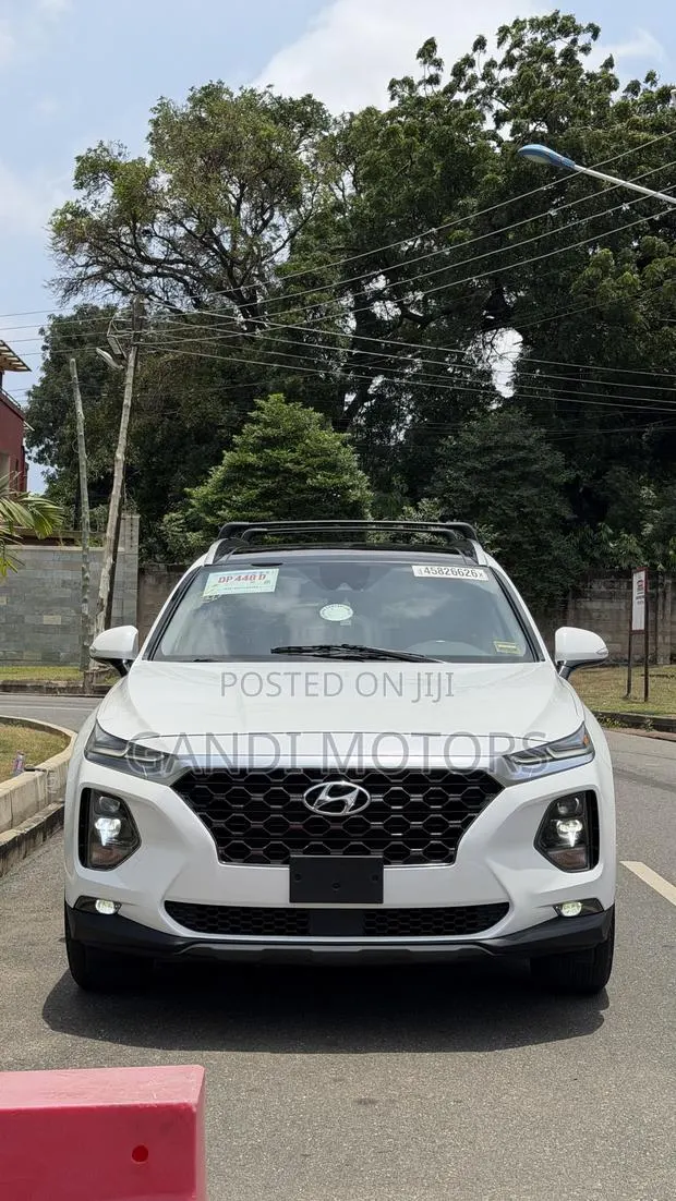 Hyundai Santa Fe 2019 White · Photo 1