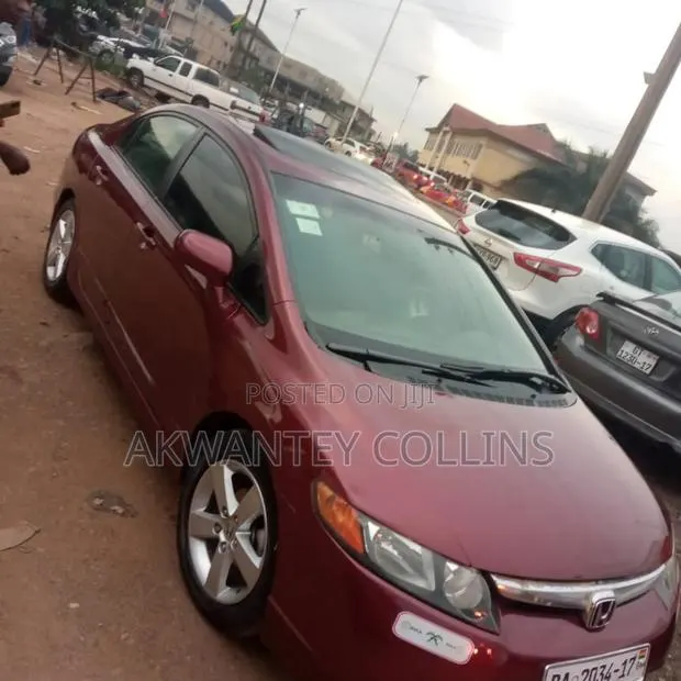 Honda Civic 2008 Red · Photo 1