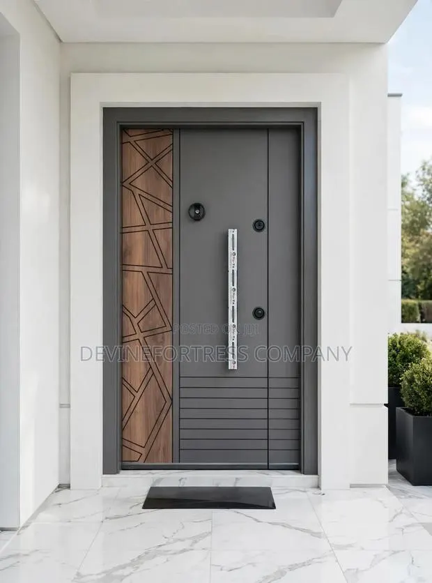 Quality Single Armor Door Gray and Black Color Design Available · Photo 1
