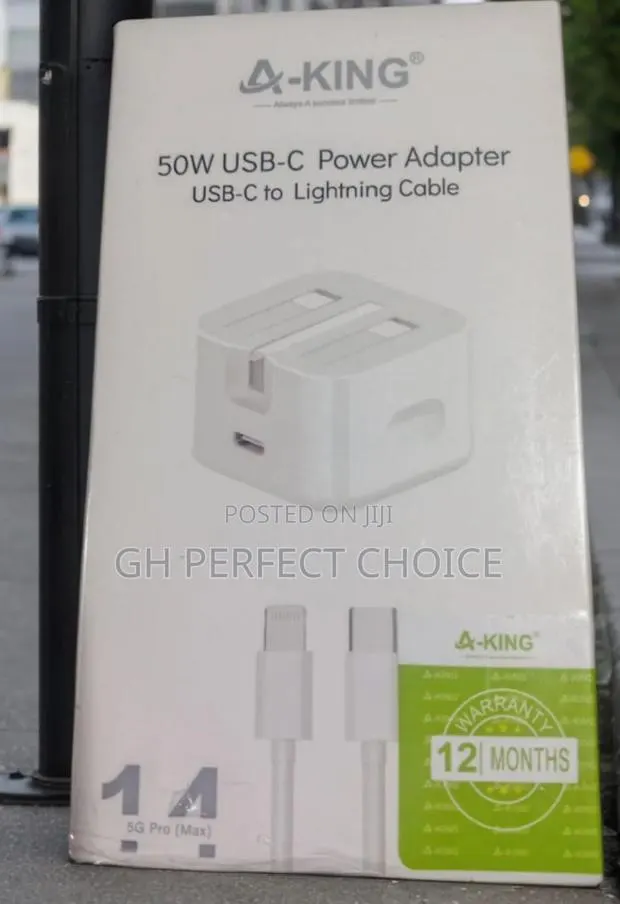 Premium iPhone Fast Charging Cable, Type C, 3-Pin Charger · Photo 1