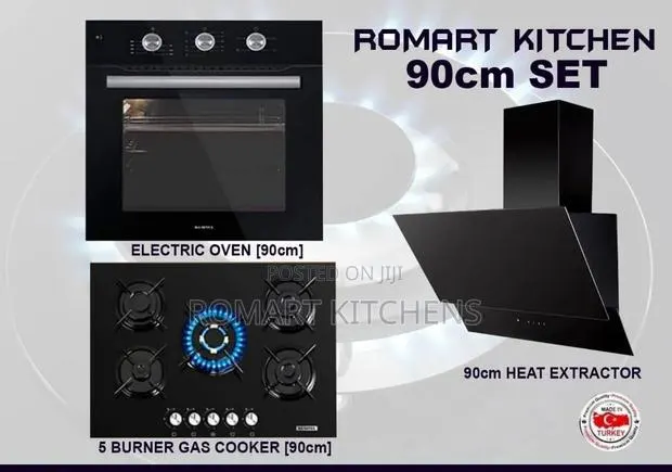 Turkish Inbuilt 90cm Glass Set. Burner, Extractor and Oven · Photo 1
