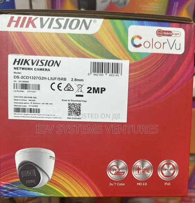 Ds-2cd1327g2h-Liuf/S2 Mp Colorvu With Smart Hybrid Light Fixed Turret · Photo 1